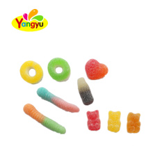 Halal candy various shape colorful rich fruity gummy soft candy